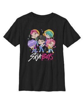 KPop Demon Hunters Saja Boys Chibi Group T Shirt